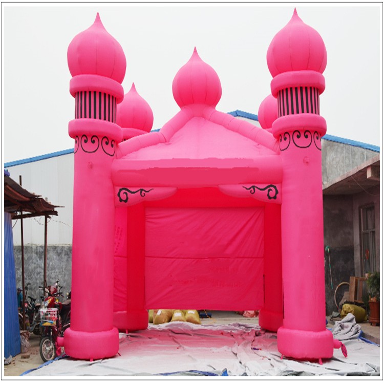 文殊镇粉色帐篷